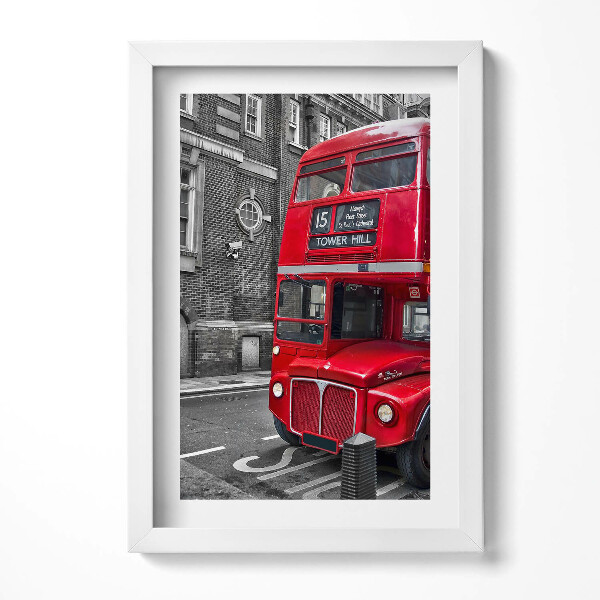 Keretezett kép Piros londoni busz