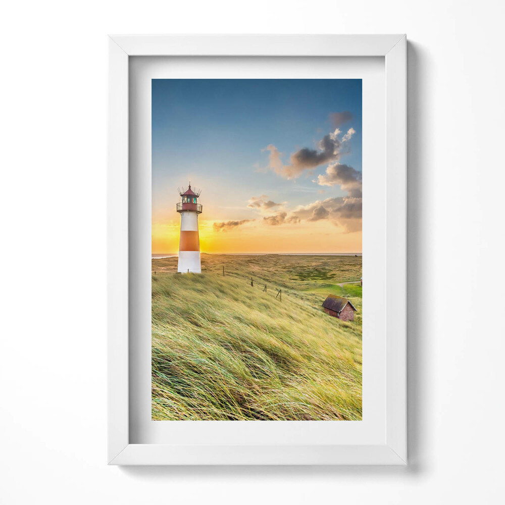 Keretezett kép Fénytorony naplementében