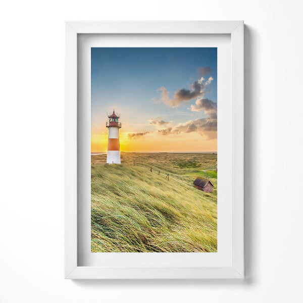 Keretezett kép Fénytorony naplementében