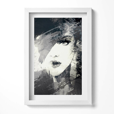 Keretezett kép Absztrakt női arckép