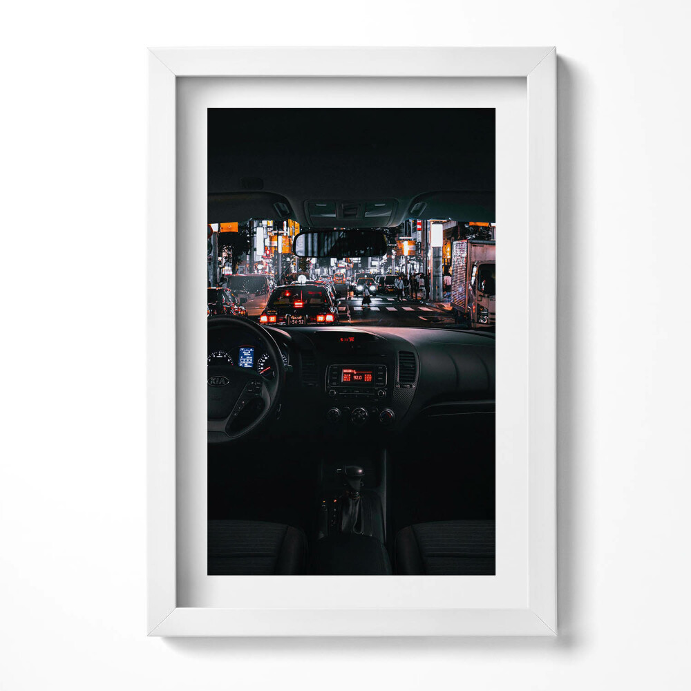 Keretezett kép Városi éjszakai forgalom
