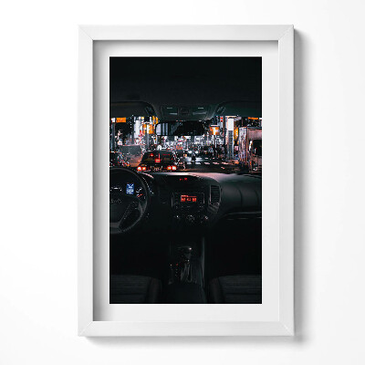 Keretezett kép Városi éjszakai forgalom