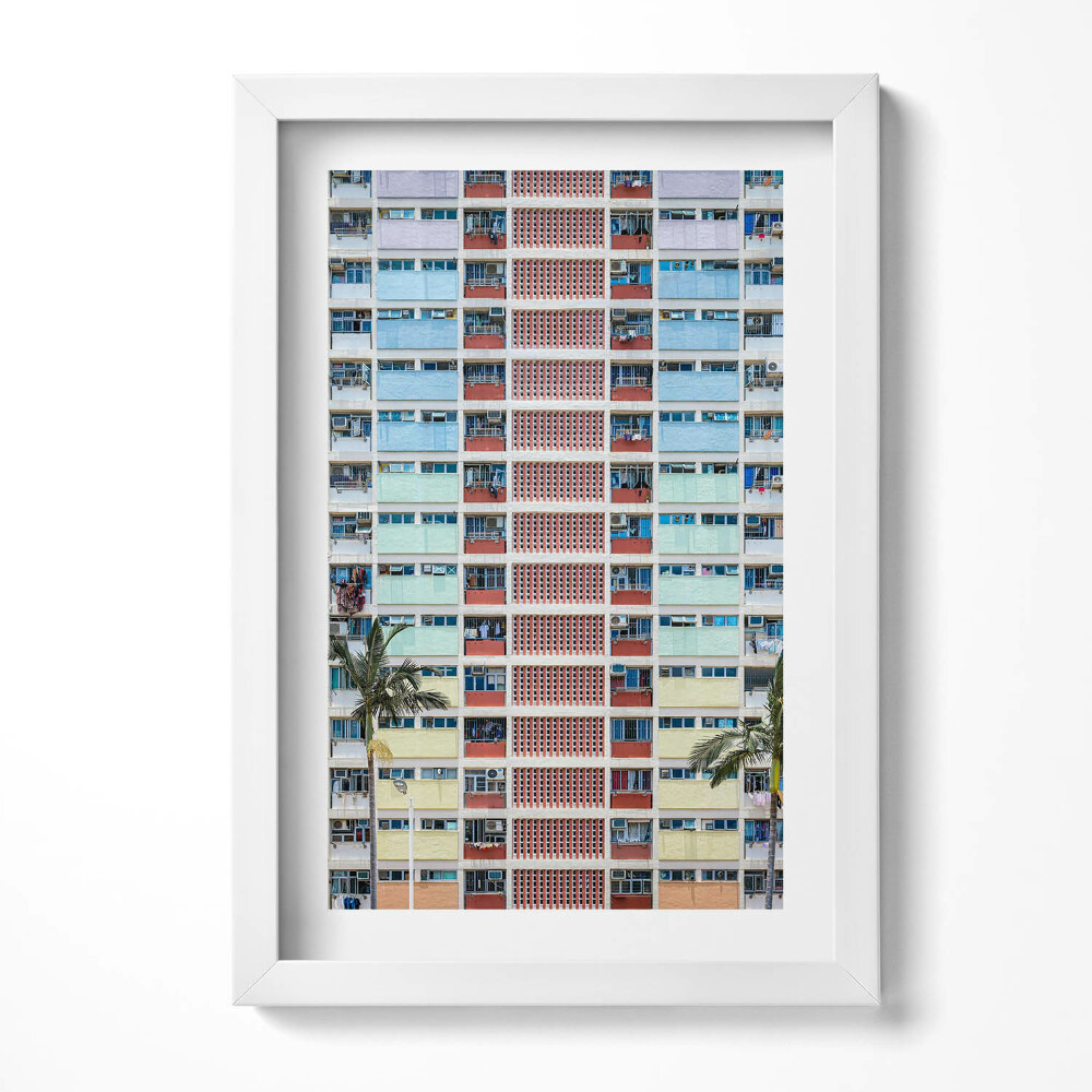 Keretezett kép Színes panelházak sorozata