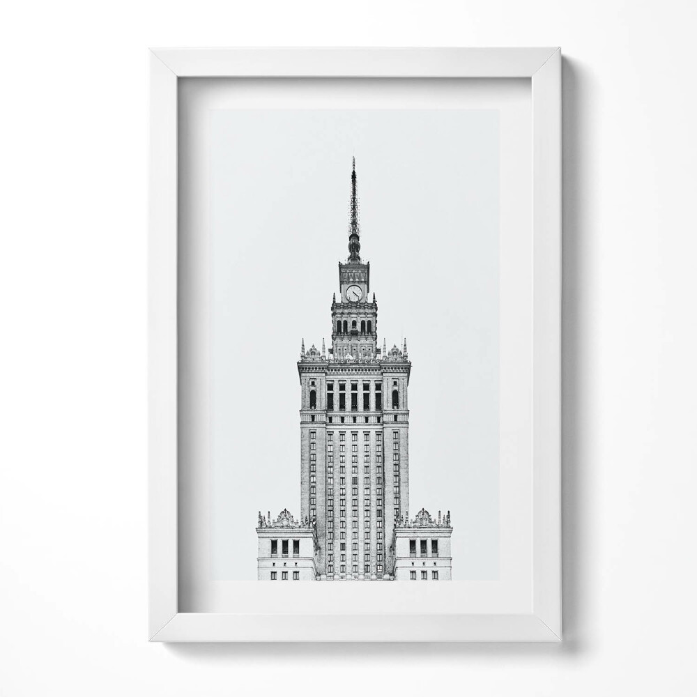 Keretezett kép Fényképes épület toronnyal