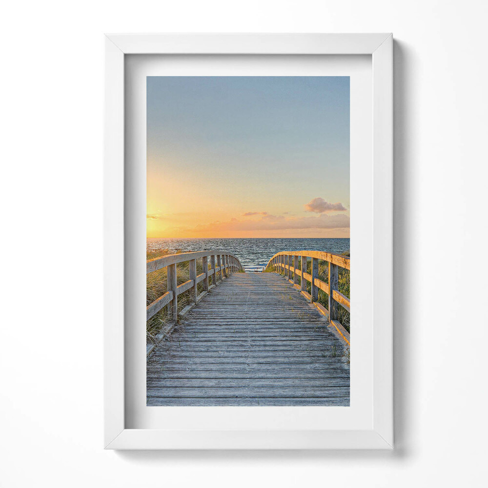 Keretezett kép Híd a naplementében