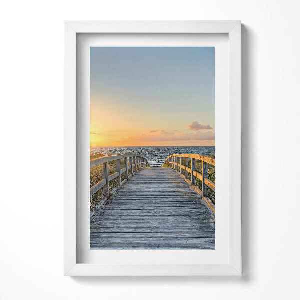 Keretezett kép Híd a naplementében