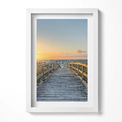 Keretezett kép Híd a naplementében