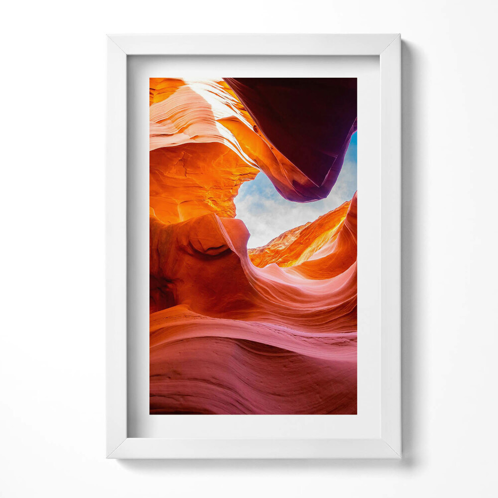 Keretezett kép Vöröses sziklaformációk és ég