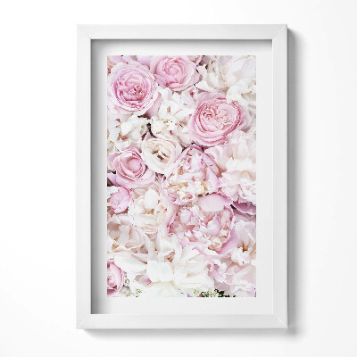 Keretezett kép Rózsaszín virágok elegáns elrendezés