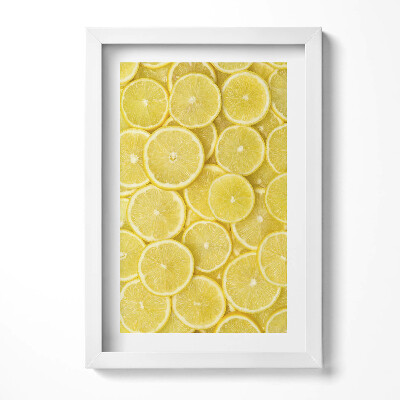Keretezett kép Szeletelt citromok mintázata