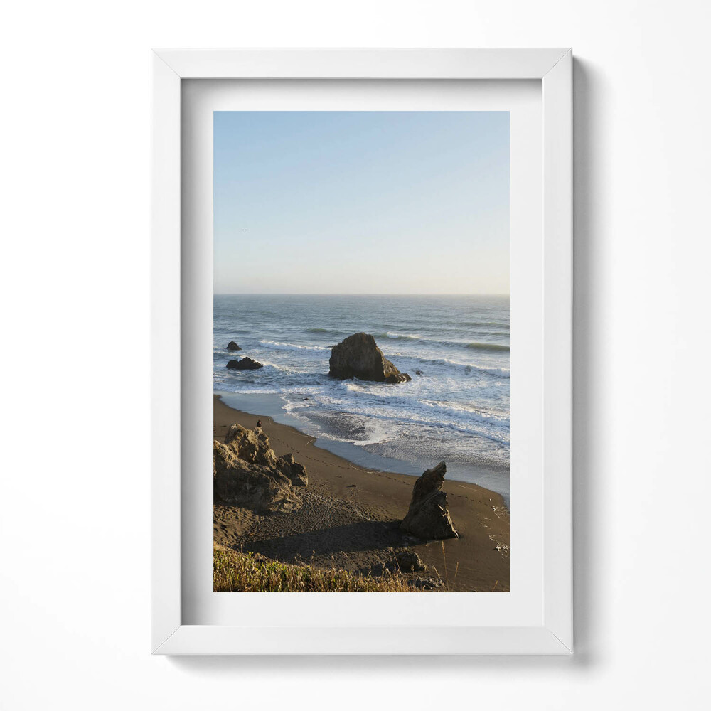 Keretezett kép Tengerparti táj sziklákkal