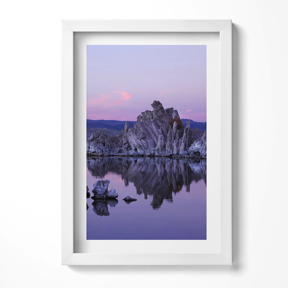 Keretezett kép Hegyek és víz tükröződése