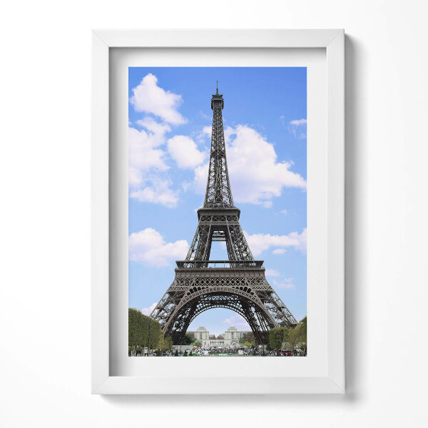 Keretezett kép Eiffel-torony kék éggel