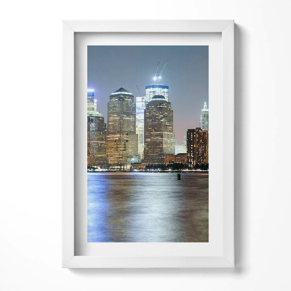 Keretezett kép Modern városi táj éjszaka