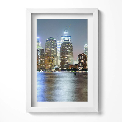 Keretezett kép Modern városi táj éjszaka