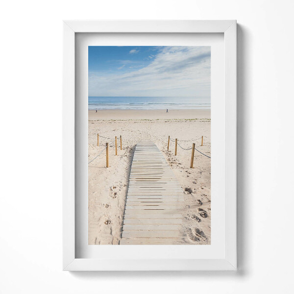 Keretezett kép Tengerparti stég napfényben