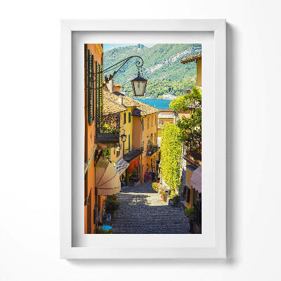 Keretezett kép Békés napfényes utcai jelenet