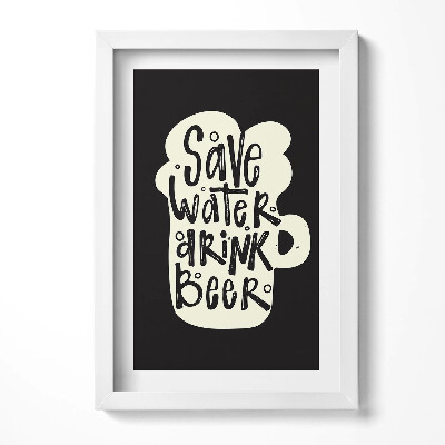Keretezett kép Sör és víz üzenet