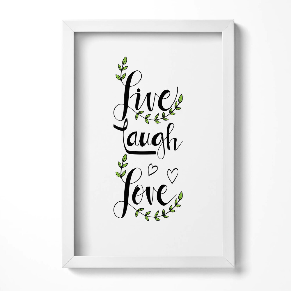 Keretezett kép Élj nevess szeress