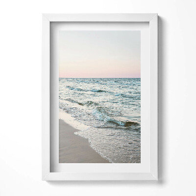 Keretezett kép Tengerparti táj hullámokkal