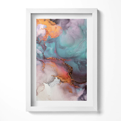 Keretezett kép Absztrakt színes folyékony formák