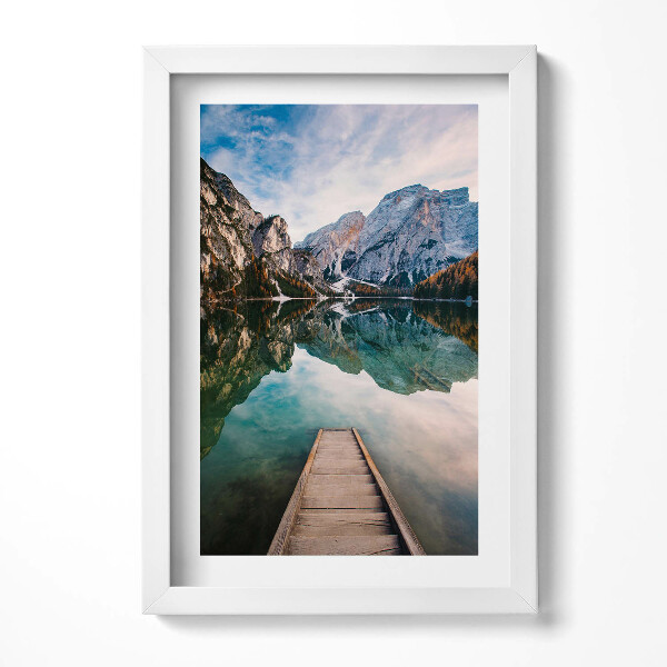 Keretezett kép Tükörkép a hegyekről