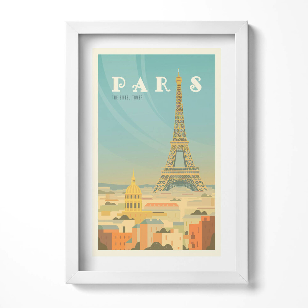 Keretezett kép Eiffel-torony Párizsban