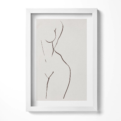 Keretezett kép Absztrakt női akt