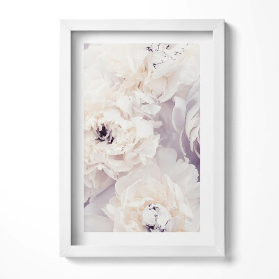 Keretezett kép Pehly fehér virágok