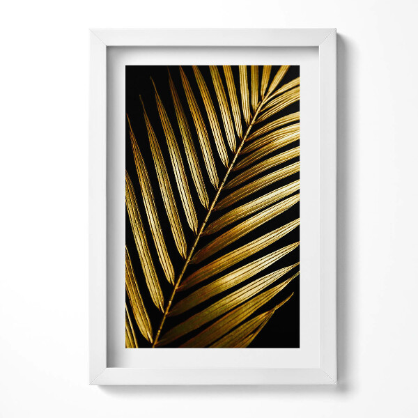 Keretezett kép Arany színű pálmalevél