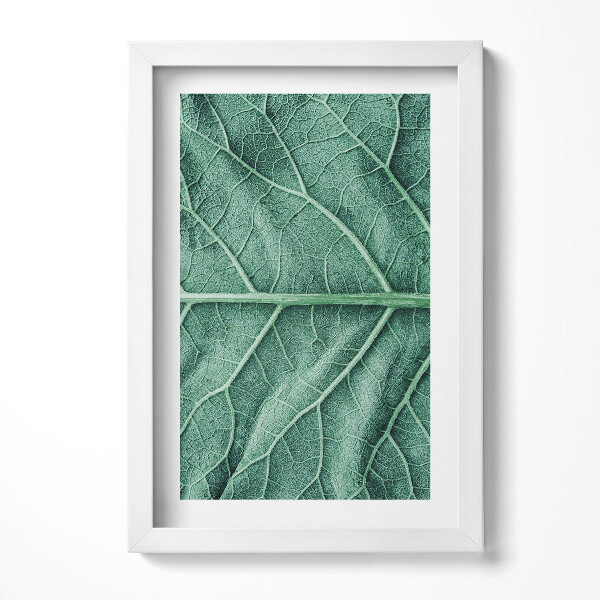Keretezett kép Zöld levél részlete
