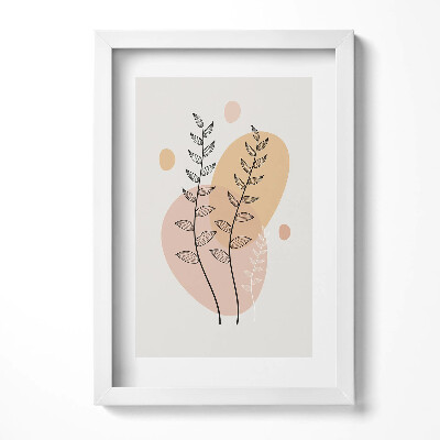 Keretezett kép Absztrakt növényi motívumok