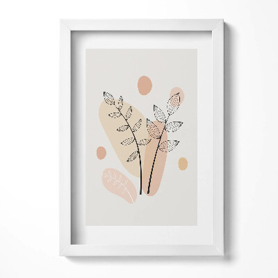 Keretezett kép Absztrakt növényi motívumok