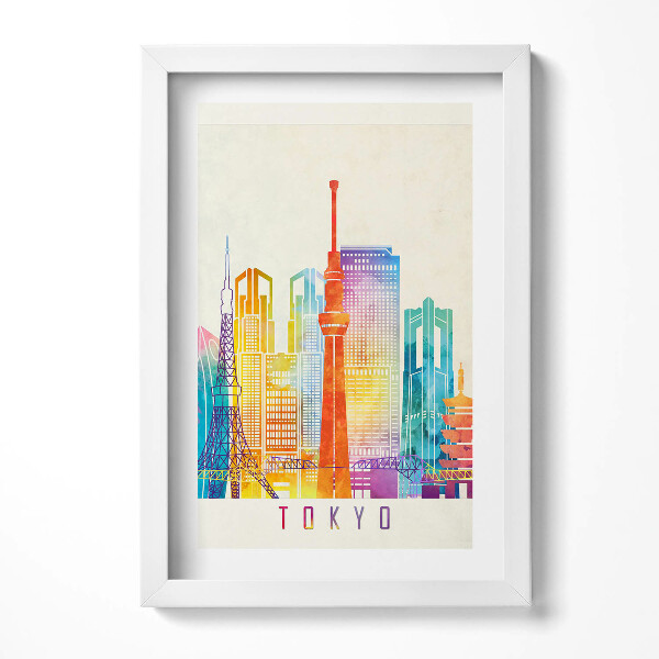Keretezett kép Színes tokiói városkép