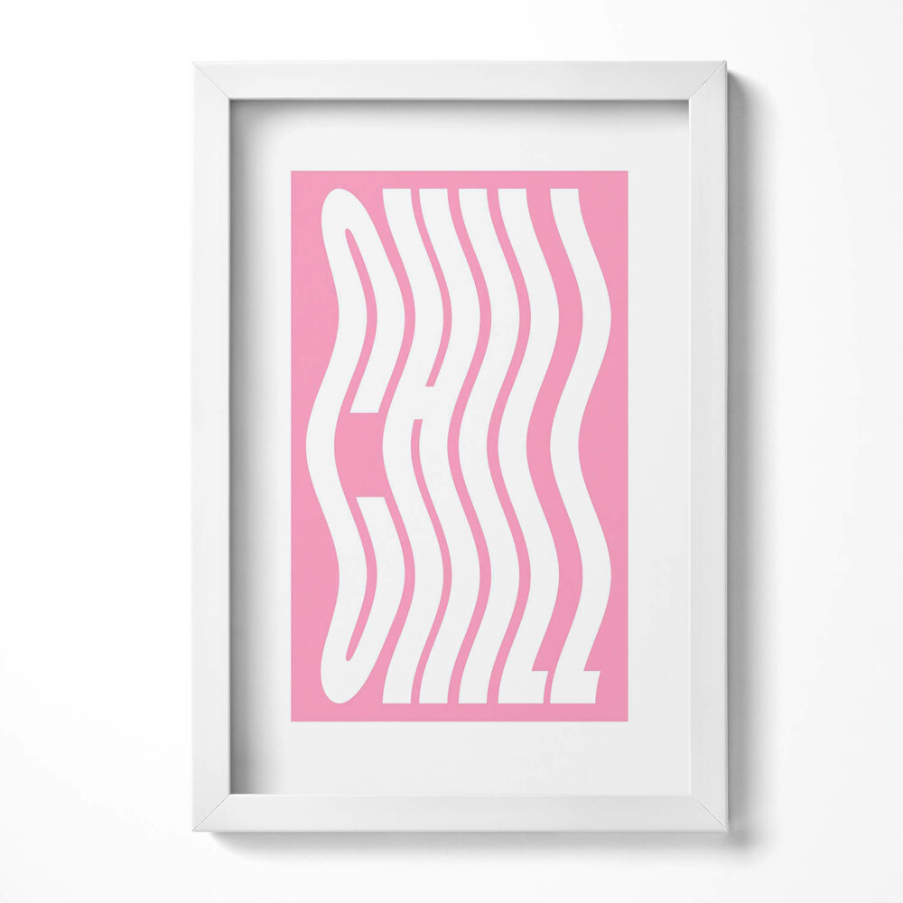 Keretezett kép Absztrakt hullámos szöveg