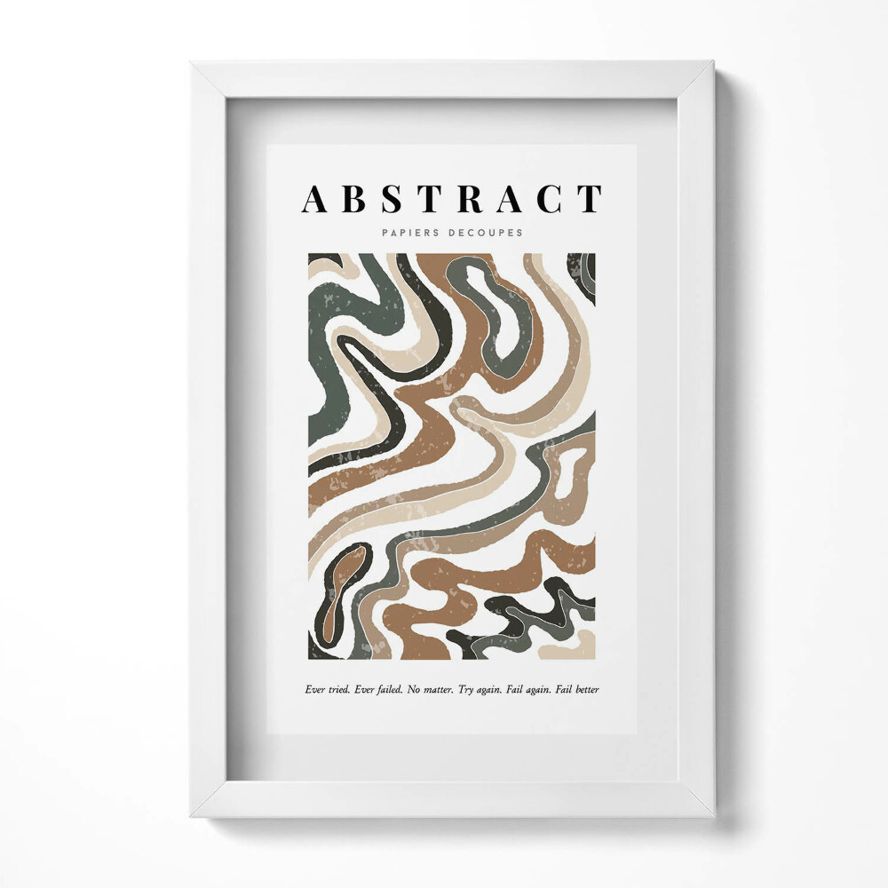 Keretezett kép Absztrakt hullámzó mintázat