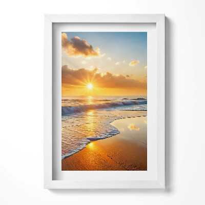 Keretezett kép Naplemente a tengerparton