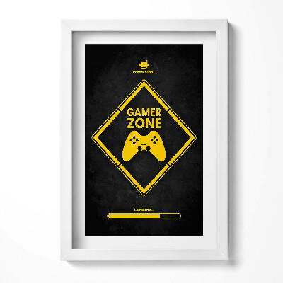 Keretezett kép Játékos zóna videojátékok motívum