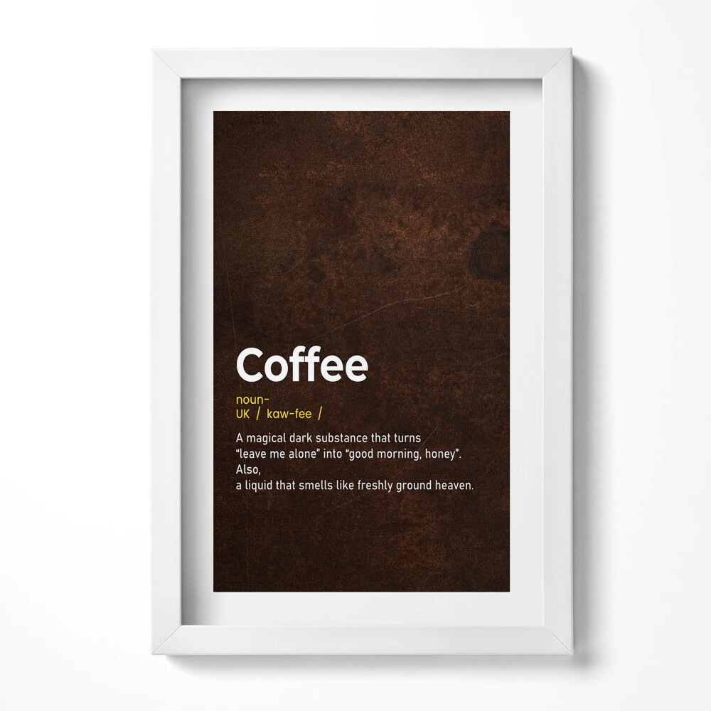 Keretezett kép Kávé sötét illatos mágikus