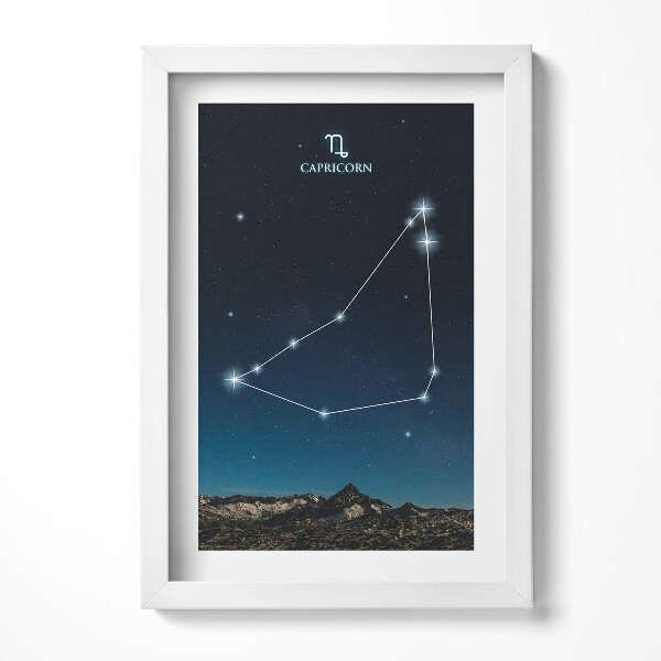 Keretezett kép Csillagkép Bak éjszakai égbolt
