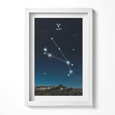 Keretezett kép Kos csillagkép az éjszakai égbolton