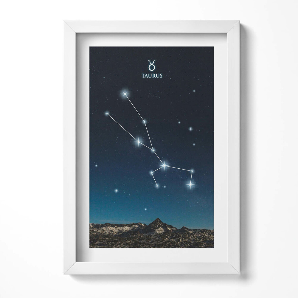Keretezett kép Bika csillagkép éjszakai háttérrel