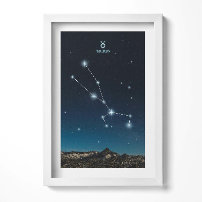 Keretezett kép Bika csillagkép éjszakai háttérrel