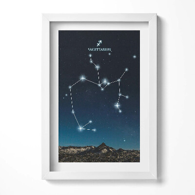 Keretezett kép Nyilas csillagkép éjszakai háttérrel
