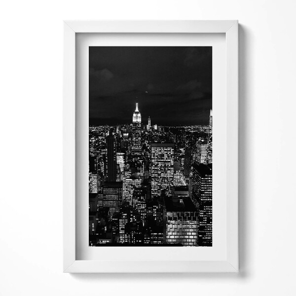 Keretezett kép Éjszakai városkép fényeivel