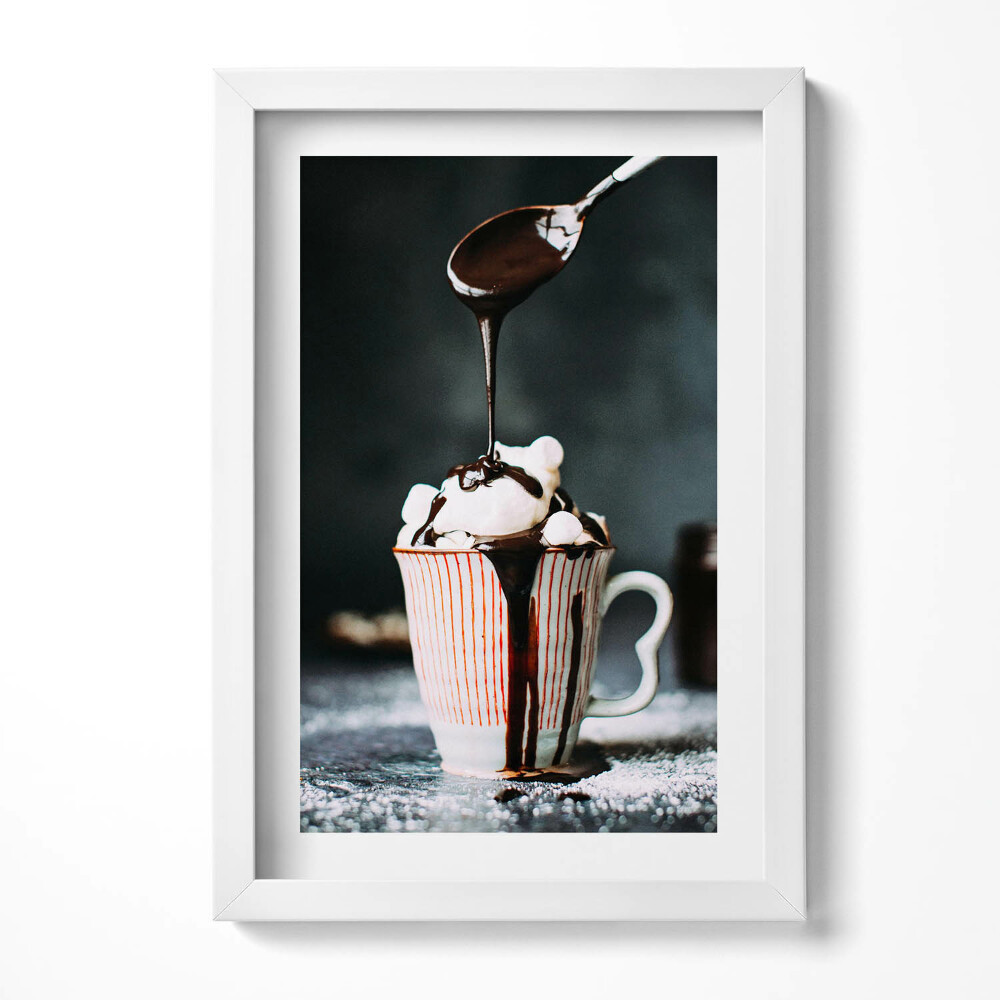 Keretezett kép Csokoládéval öntött fagyasztott desszert