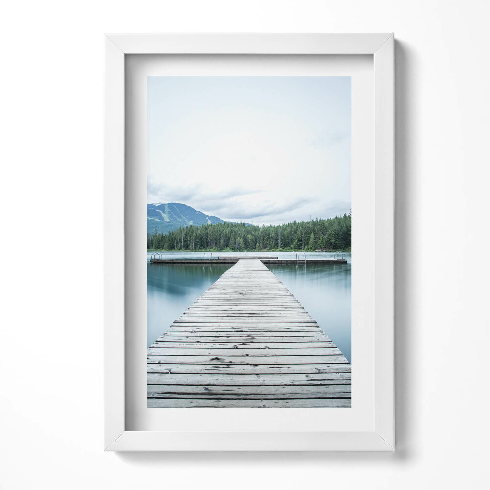 Keretezett kép Híd a tó felett