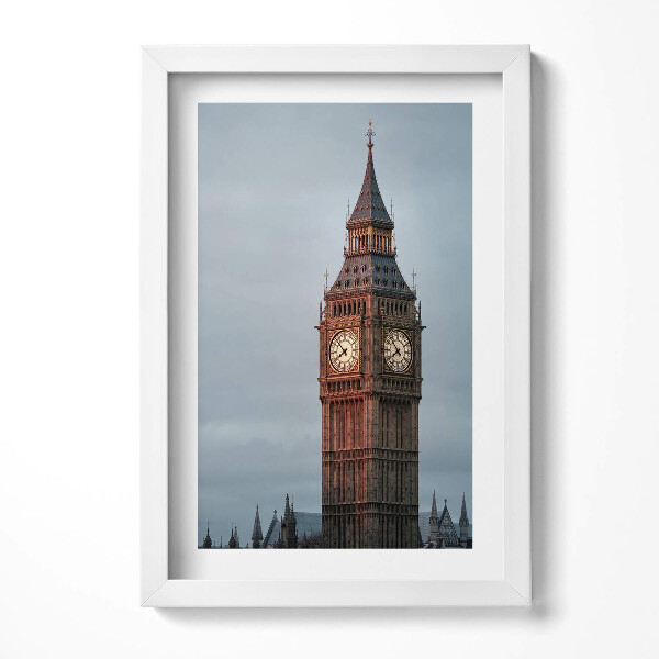 Keretezett kép Big Ben torony felhős ég