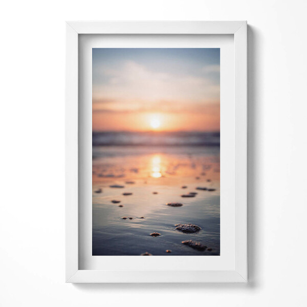 Keretezett kép Naplemente a tengerparton