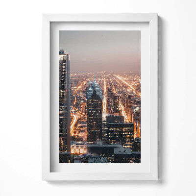 Keretezett kép Városi éjszakai látkép